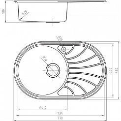 Iddis Мойка из нержавеющей стали Suno SUN77SLi77 шелк – фотография-3